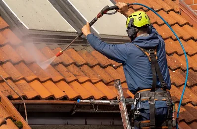 Démoussage et hydrofuge de toiture à Dorres